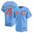 Men's Chicago Cubs #25 Moises ballesteros Blue 2024 25 2nd Alternate Jersey