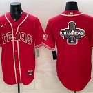 Men's Texas Rangers Team Big Logo Red 2026 City Connect Stadium Stitched Jersey