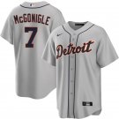 Detroit Tigers #7 Kevin McGonigle Nike Gray Road Limited Jersey