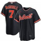 Detroit Tigers #7 Kevin McGonigle Nike 2026 Black Alternate Limited Jersey