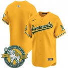 Athletics Blank Nike 2026 Gold Alternate Stadium Jersey