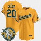 Mens Athletics #20 Zack Gelof Nike 2026 Gold Alternate Stadium Jersey