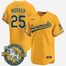 Mens Athletics #25 Brent Rooker Nike 2026 Gold Alternate Stadium Jersey