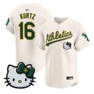 Nick Kurtz Jersey #16 Athletics Hello Kitty Vapor Premier Stitched