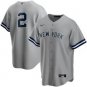 Derek Jeter NYY Without Name Road Player Jersey Gray