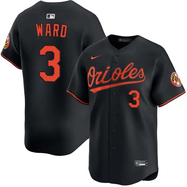 Baltimore Orioles #3 Taylor Ward Nike Black Alternate Limited Jersey