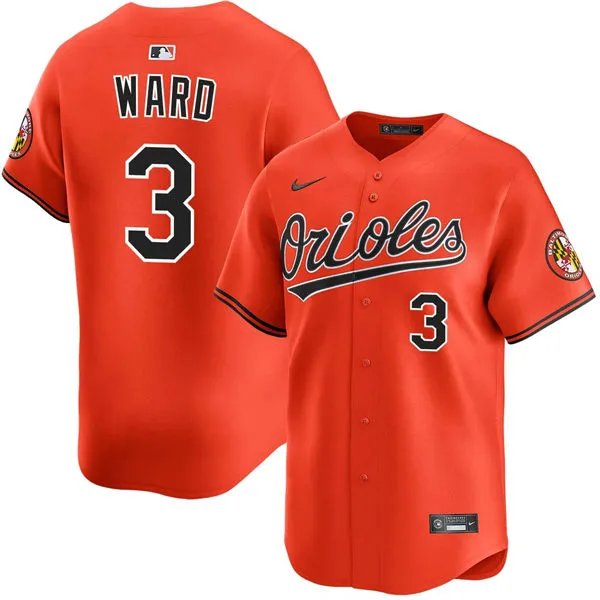 Mens Baltimore Orioles #3 Taylor Ward Nike Orange Alternate Limited Jersey
