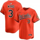 Mens Baltimore Orioles #3 Taylor Ward Nike Orange Alternate Limited Jersey