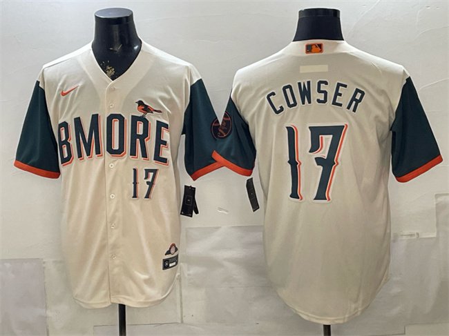 Men's Baltimore Orioles #17 Colton Cowser Natural 2026 City Connect Stadium Jersey
