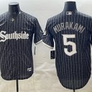 Men's Chicago White Sox #5 Munetaka Murakami Black City Connect Cool Jersey