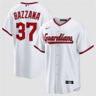Men's Cleveland Guardians #37 Travis Bazzana White Home Limited Stitched Jersey