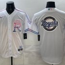 Men's Kansas City Royals Team Big Logo White 2026 City Connect Stadium Jersey