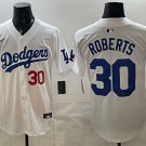 Men's Los Angeles Dodgers #30 Dave Roberts White 2026 Home Limited Stitched Jersey