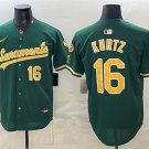 Men's Oakland Athletics #16 Nick Kurtz 2026 Green Alternate Sacramento Jersey