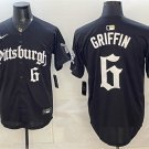 Men's Pittsburgh Pirates #6 Konnor Griffin Black 'Gothic Steel City Edition' Vapor Jersey