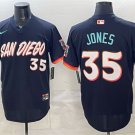 Men's San Diego Padres #35 Randy Jones Obsidian 2026 City Connect Stadium Jersey