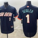 Men's San Diego Padres #1 Peter Seidler Obsidian 2026 City Connect Stadium Jersey
