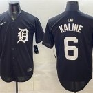 Men's Detroit Tigers #6 Al Kaline Black Limited Stitched Baseball Jersey