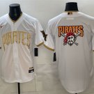 Men's Pittsburgh Pirates Team Big Logo White 2026 City Connect Stadium Jersey