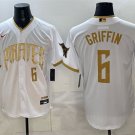 Men's Pittsburgh Pirates #6 Konnor Griffin White 2026 City Connect Stadium Stitched Jersey