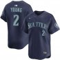 Men's SEA #2 Cole Young Navy Alternate Limited Jersey