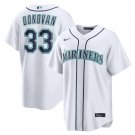 Men's Seattle Mariners #33 Brendan Donovan Nike White Home Limited Jersey