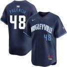 Mens Chicago Cubs #48 Daniel Palencia Navy City Connect Limited Jersey