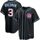 Mens Chicago Cubs #3 Alex  Bregman 2026 Black Carbon Fashion Limited Jersey