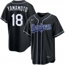 Mens Los Angeles Dodgers #18 Yoshinobu Yamamoto 2026 Black Carbon Fashion Limited Jersey