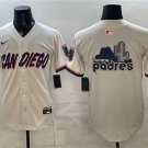 San Diego Padres Team Big Logo Cream 2026 City Connect Stadium Stitched Jersey