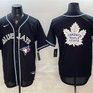 Men's Toronto Blue Jays & Leafs With White Leafs Logo 2026 Fashion Replica Black Jersey