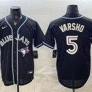 Men's Toronto Blue Jays #5 Daulton Varsho 2026 Fashion Replica Black Out Jersey