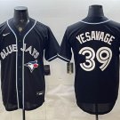 Men's Toronto Blue Jays #39 Trey Yesavage 2026 Fashion Replica Black Out Stitched Jersey