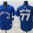 Men's Toronto Blue Jays #77 Louis Varland Royal 2025 Limited Stitched Baseball Jersey