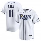 Mens Tampa Bay Rays #11 Gavin Lux Nike White Home Limited Jersey