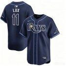 Mens Tampa Bay Rays #11 Gavin Lux Nike Navy Alternate Limited Jersey