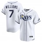 Mens Tampa Bay Rays #7 Carson Williams Nike White Home Limited Jersey