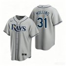 Mens Tampa Bay Rays #31 Cedric Mullins Nike Away Gray Limited Jersey