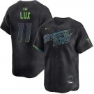 Mens Tampa Bay Rays #11 Gavin Lux Charcoal City Connect Limited Jersey