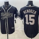 Men's Las Vegas Raiders #15 Fernando Mendoza Black Cool Base Stitched Baseball Jersey