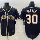 Men's Pittsburgh Pirates #30 Paul Skenes 2026 Fashion Black Out Stitched Baseball Jersey
