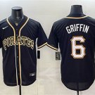 Men's Pittsburgh Pirates #6 Konnor Griffin 2026 Fashion Black Out Stitched Baseball Jersey