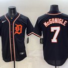 Men's Detroit Tigers #7 Kevin McGonigle 2026 Fashion Replica Black Out Jersey