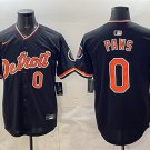 Men's Detroit Tigers #0 Paws Black 2026 Alternate Vapor Premier Limited Jersey