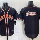 Men's Houston Astros Team Big Logo 2026 Fashion Replica Black Out Stitched Jersey