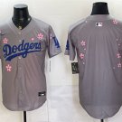 Men's Los Angeles Dodgers Blank Grey 2025 Tokyo Series Limited Stitched Jersey