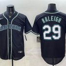 Men's Seattle Mariners #29 Cal Raleigh 2026 Fashion Replica Black Out Stitched Jersey