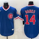 Men's Chicago Cubs #14 Ernie Banks Royal 150th Anniversary Throwback Jersey