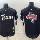 Men's Texas Rangers Team Big Logo Black Gothic Mexico 2025 Vapor Jersey