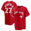 Men's Toronto Blue Jays #27 Vladimir Guerrero Jr. Red 50th Anniversary Alternate Jersey
